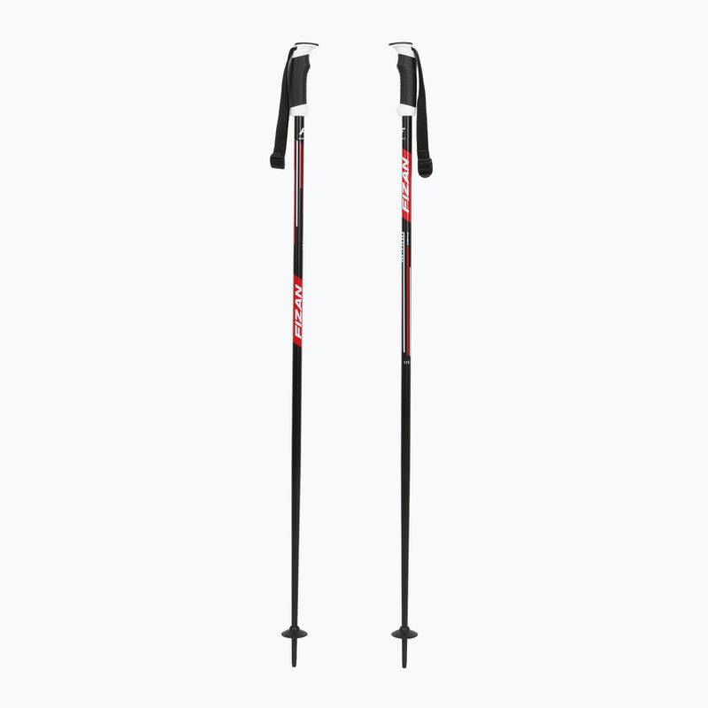 Lyžařské hole Fizan Action Pro red