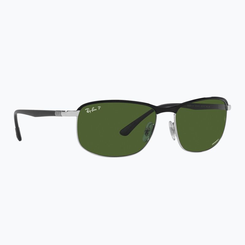 Sluneční brýle Ray-Ban Rb3671 Polarized+ Lenses black silver/dark green polarized+