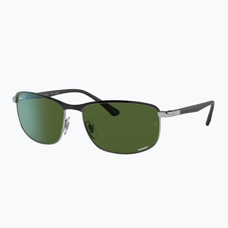 Sluneční brýle Ray-Ban Rb3671 Polarized+ Lenses black silver/dark green polarized+ 4