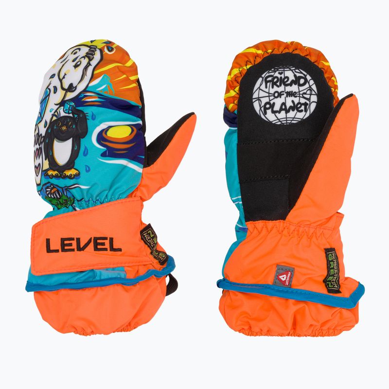 Dětské lyžařské rukavice Level Animal orange