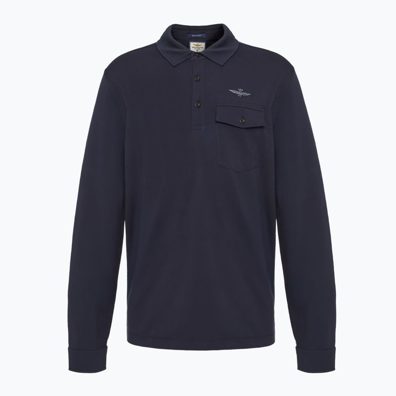 Pánské tričko Longsleeve Aeronautica Militare Urban dark blue