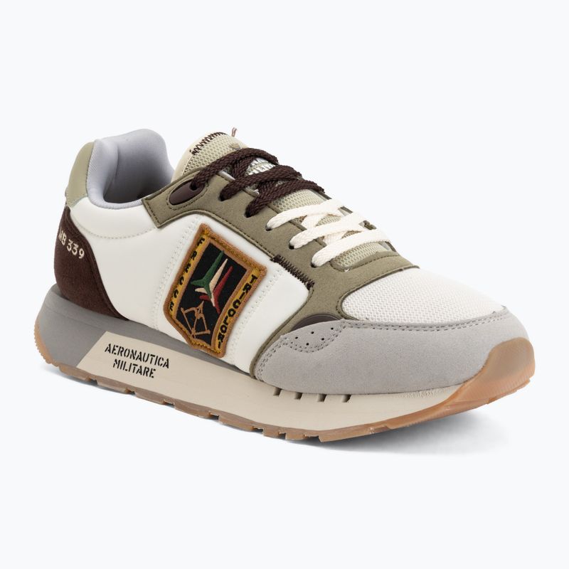 Pánské boty Aeronautica Militare SC0292UCT03331 off white/green/brown/grey