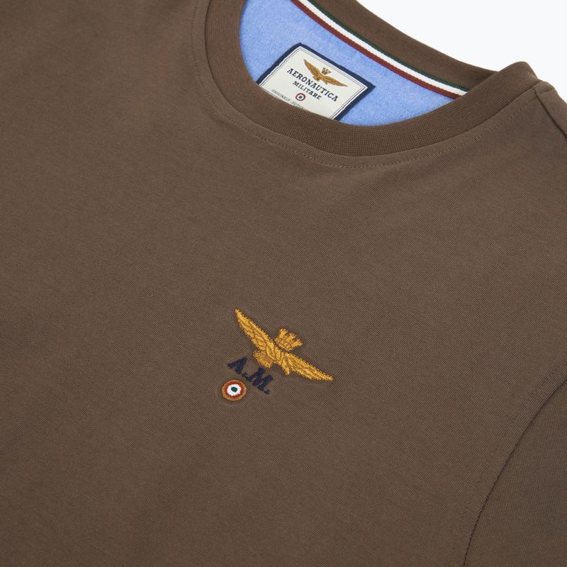 Pánské tričko Aeronautica Militare TS1580UJ00372 chestnut brown 3
