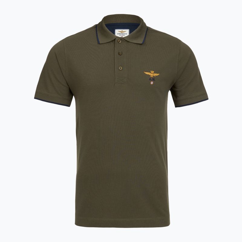 Pánské polo tričko Aeronautica Militare 262PO1308UP00082 Polo verde scuro