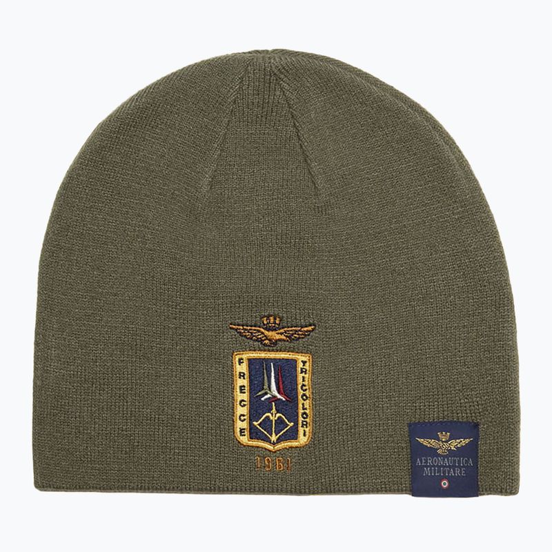 Pánská zimní čepice Czapka Aeronautica Militare 262CU0092UL00450 tea leaf