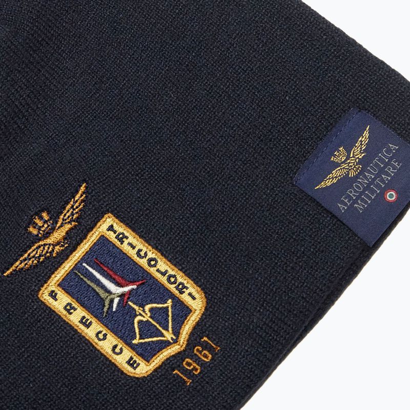 Pánská zimní čepice Czapka Aeronautica Militare 262CU0092UL00450 blu navy 3