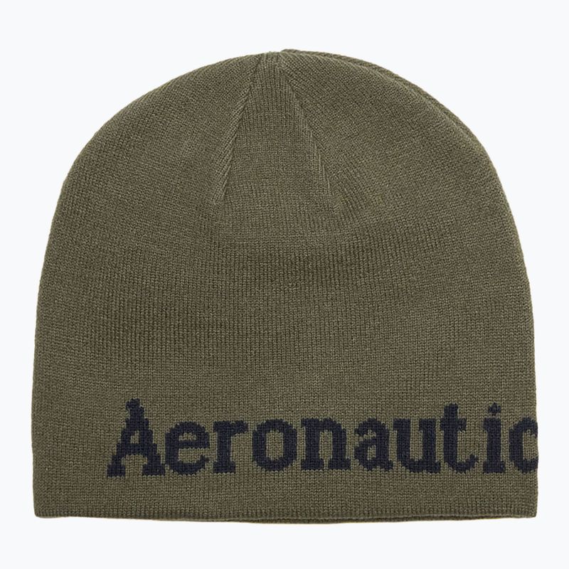 Pánská zimní čepice Czapka Aeronautica Militare 262CU0093UL00450 Tea Leaf