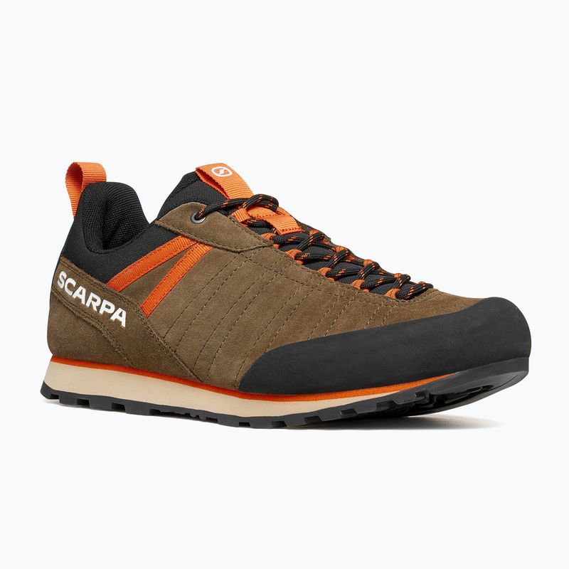 Pánské trekové boty SCARPA Crux 2 caribou/rust orange 8