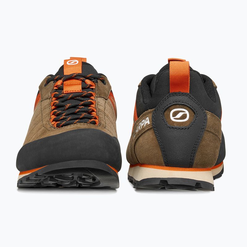 Pánské trekové boty SCARPA Crux 2 caribou/rust orange 11
