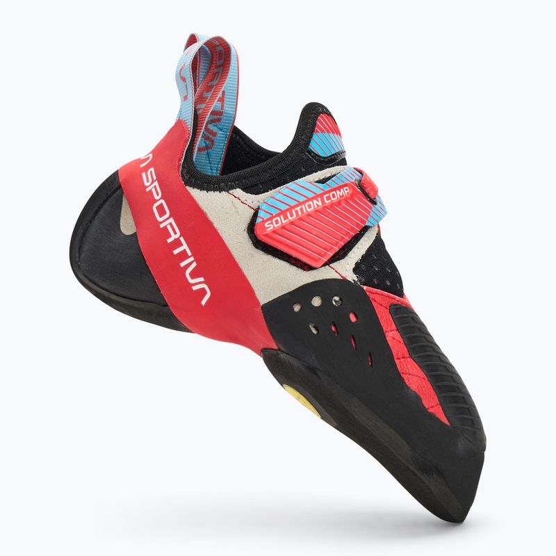 Dámské lezecké boty La Sportiva Solution Comp hibiscus/ malibu blue  2