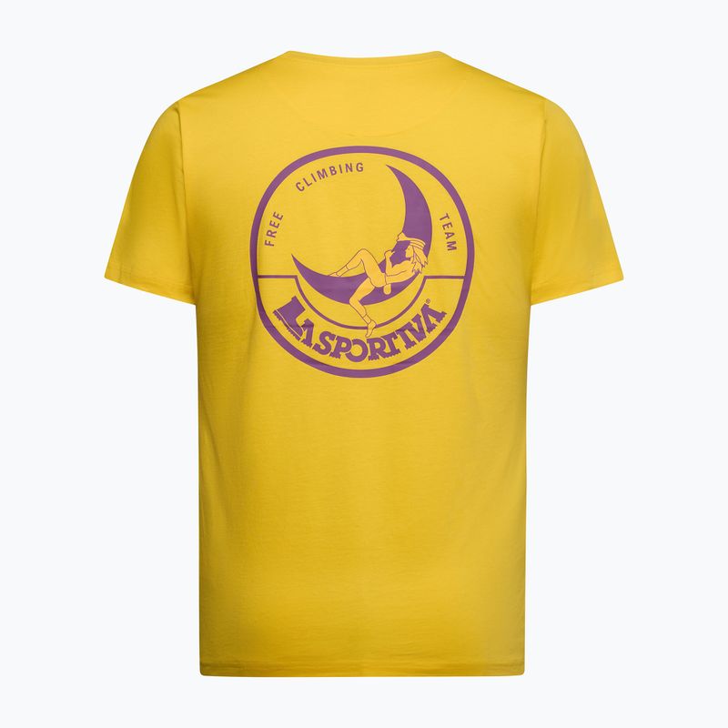 Pánské tričko La Sportiva Climbing on the Moon giallo/viola 2