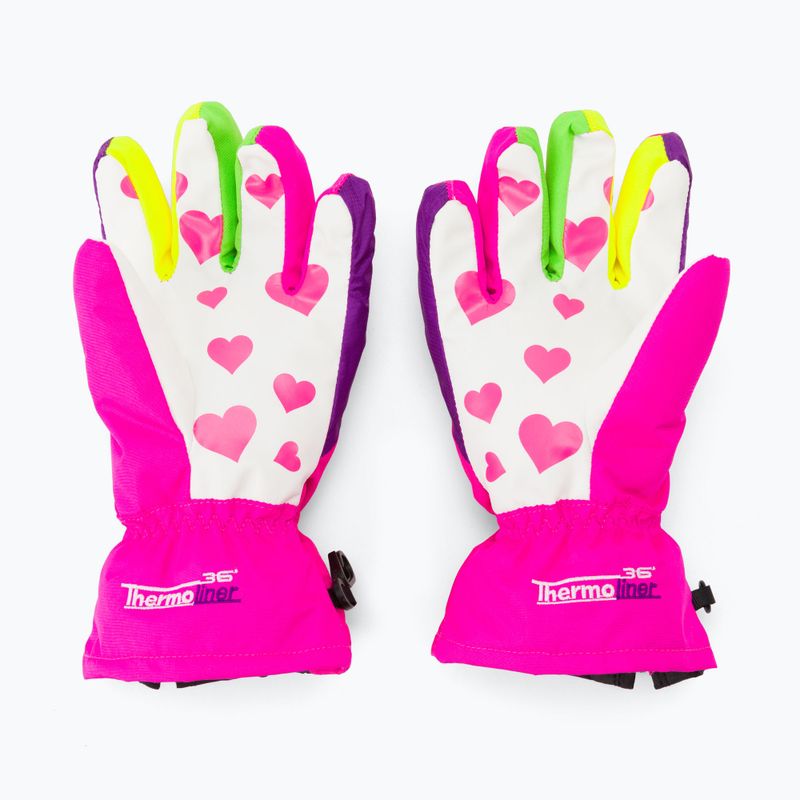 Dětské snowboardové rukavice Level Lucky růžové 4146 3
