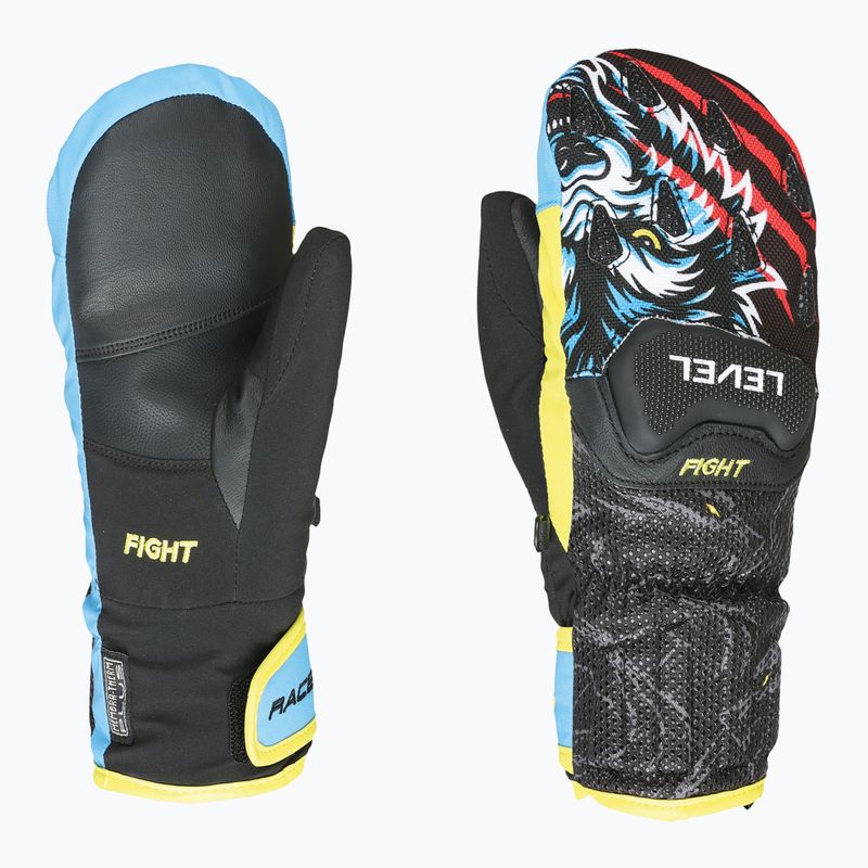 Dětské lyžařské rukavice Level Race Jr Mitt black/yellow
