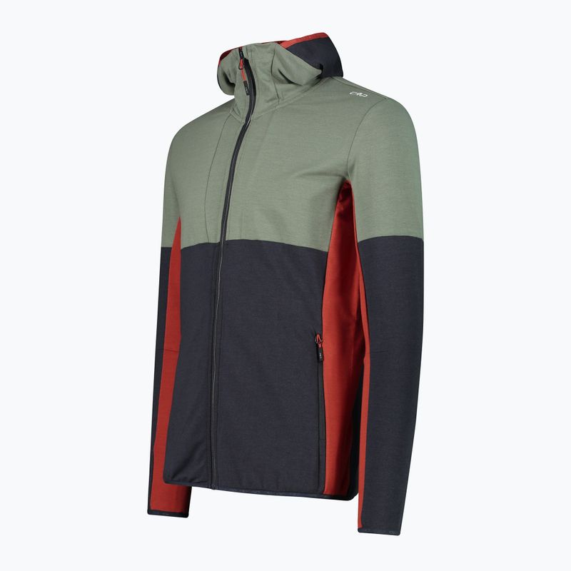 Pánská mikina CMP Zip Hood antracite/salvia 3