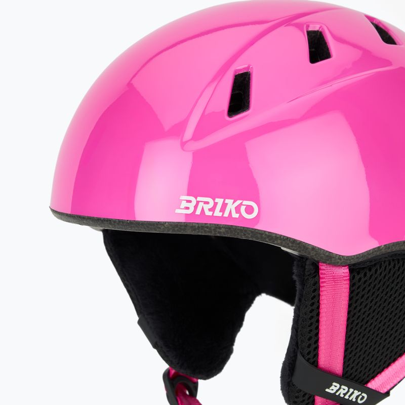 Dětská lyžařská helma Briko Makalu Jr shiny pink/white 7