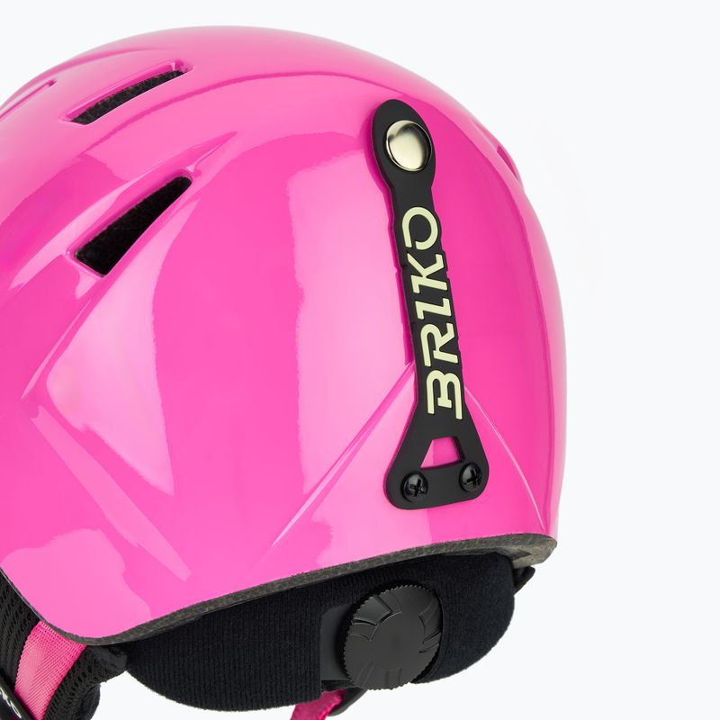 Dětská lyžařská helma Briko Makalu Jr shiny pink/white 8