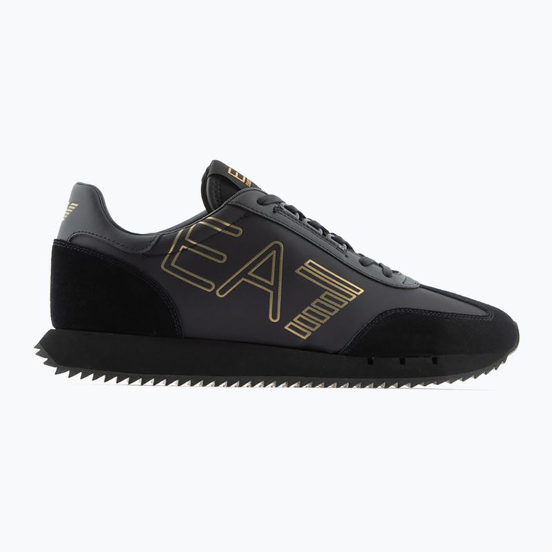 Boty EA7 Emporio Armani Black & White Vintage triple black/gold 9