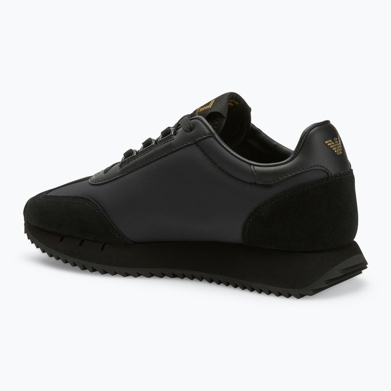 Boty EA7 Emporio Armani Black & White Vintage triple black/gold 3