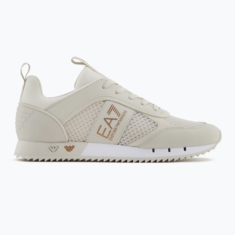 Boty EA7 Emporio Armani Black & White Laces silver birch/gold 8