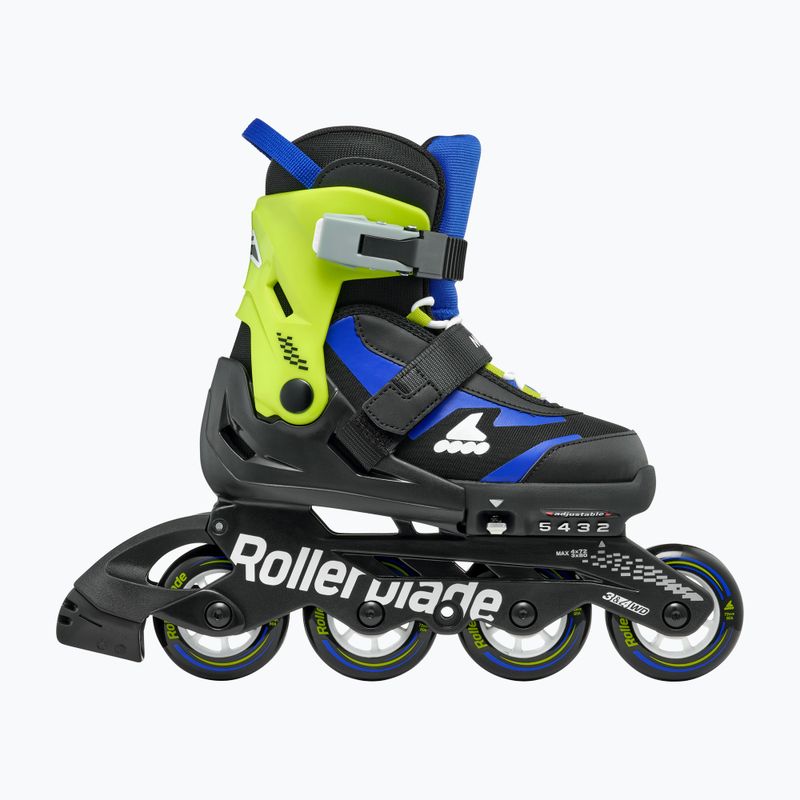 Dětské kolečkové brusle Rollerblade Microblade Jr black/blue 3