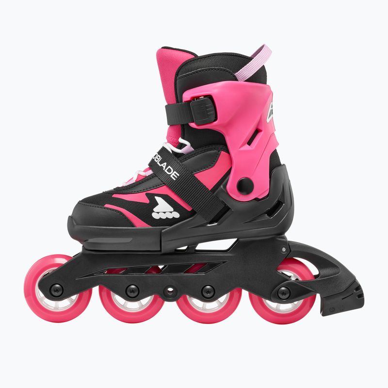 Dětské kolečkové brusle Rollerblade Microblade Jr black/pink 4