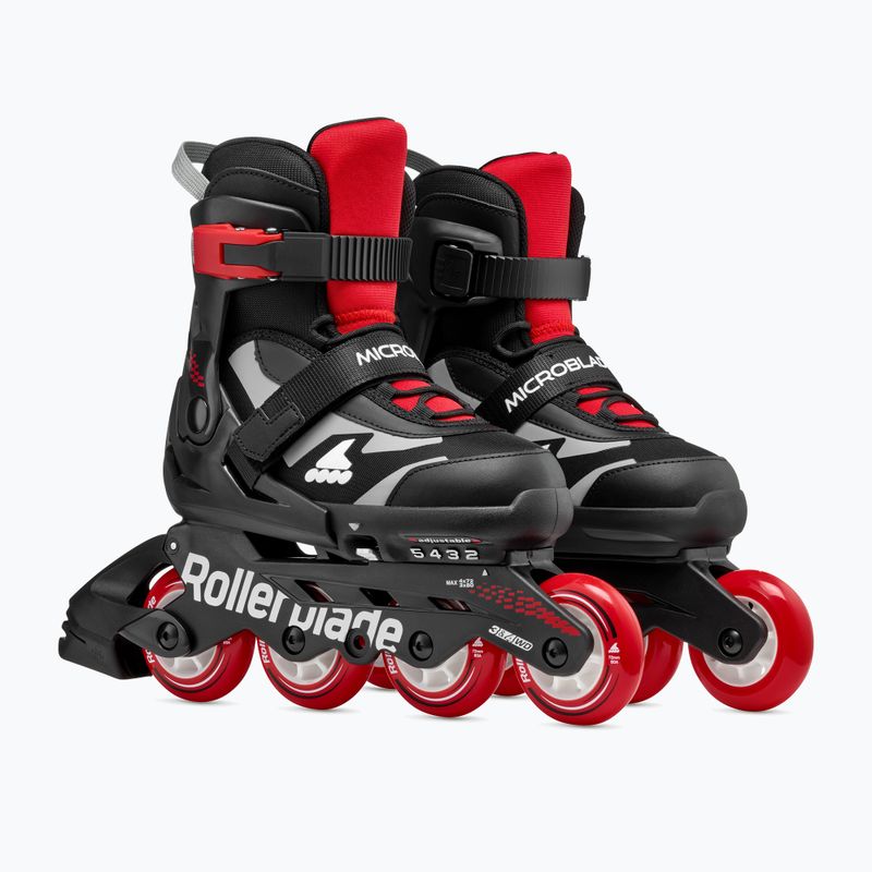 Dětské kolečkové brusle Rollerblade Microblade Jr black/red 2