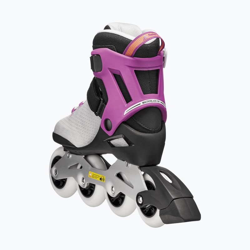 Dámské kolečkové brusle Rollerblade Macroblade 84 W light grey/violet/orange 6