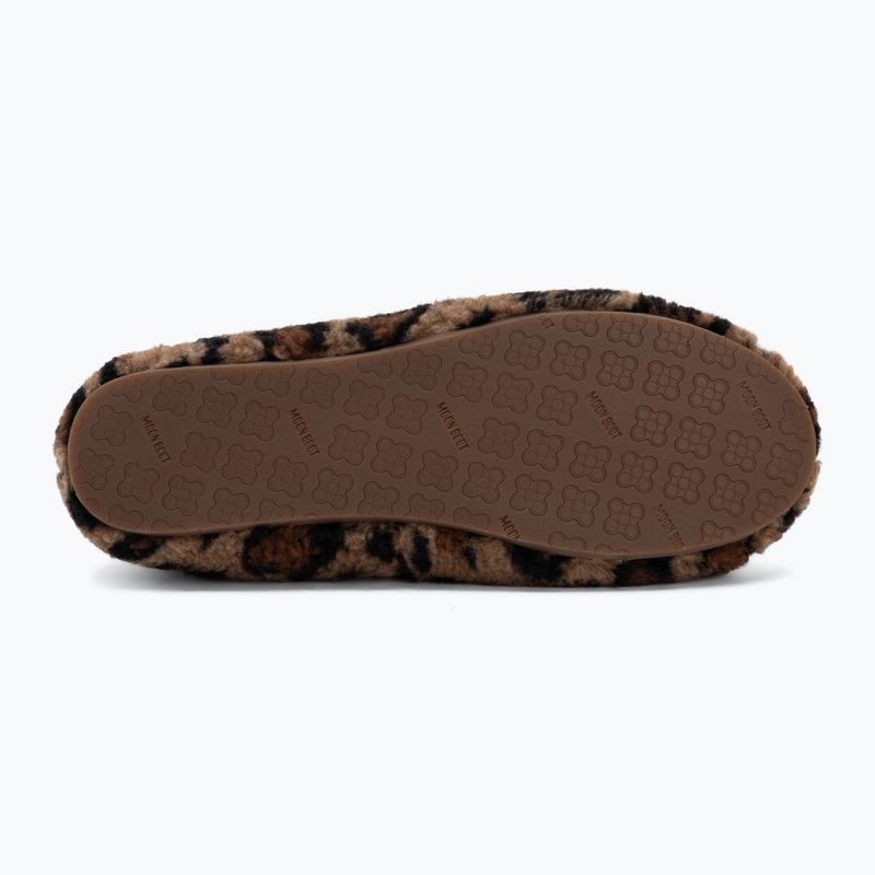 Dámské pantofle Moon Boot Fleece Ballerina Leopard cognac/cocoa 4