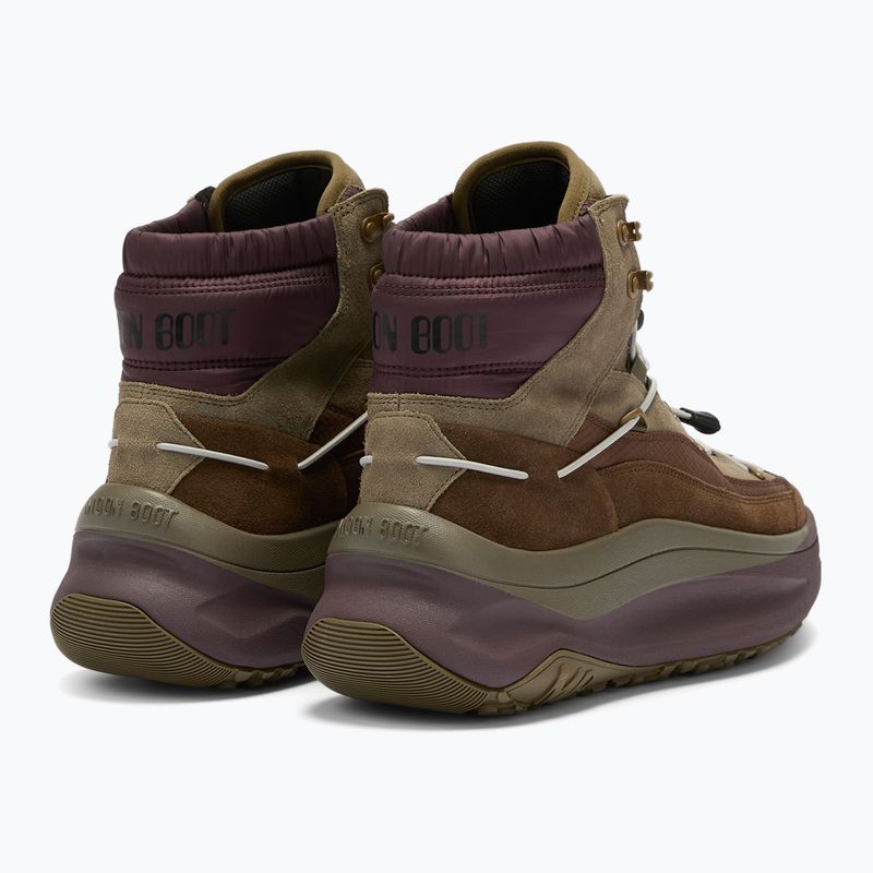 Dámské boty Moon Boot Moon247 Xlace Mid cargo green/berry brown 9