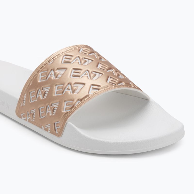 Nazouváky EA7 Emporio Armani Water Sports All Over white / rose gold 7