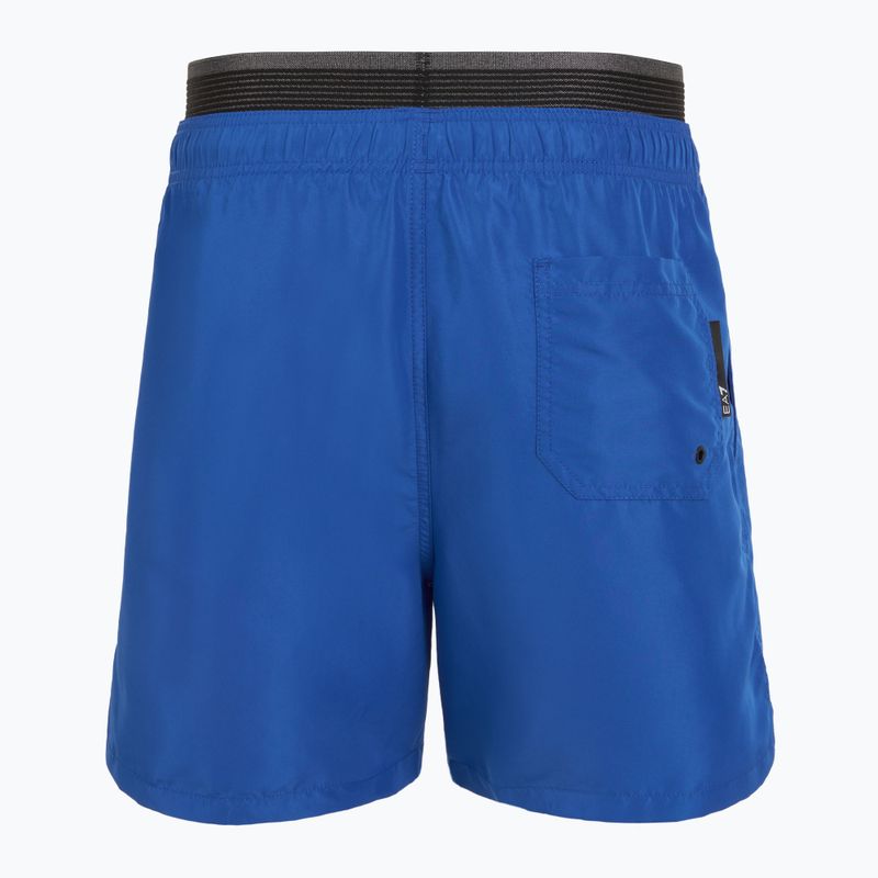 Pánské plavecké šortky EA7 Emporio Armani Logo Tape Boxer turquoise sea 2