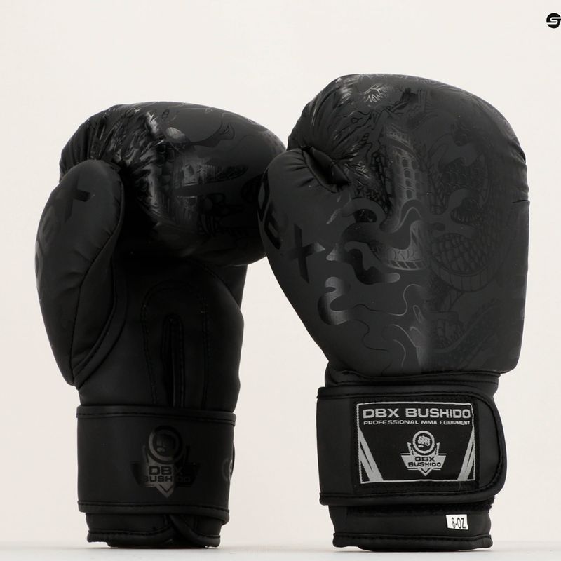Boxerské rukavice Bushido Black Dragon černé B-2v18 17