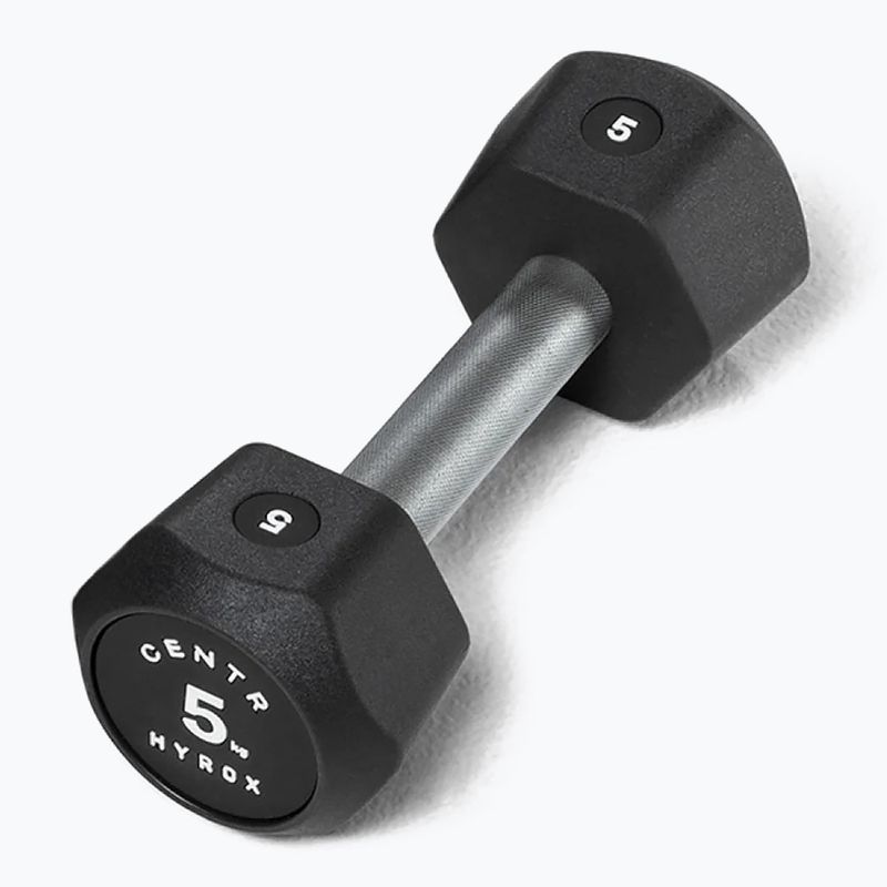 Činka Centr Urethane Dumbbell Centr x Hyrox 5 kg black