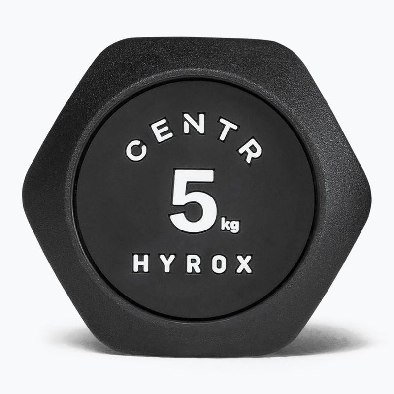 Činka Centr Urethane Dumbbell Centr x Hyrox 5 kg black 3