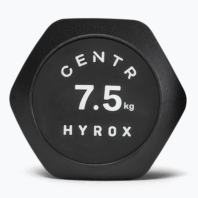 Činka Centr Urethane Dumbbell Centr x Hyrox 7,5 kg black 3