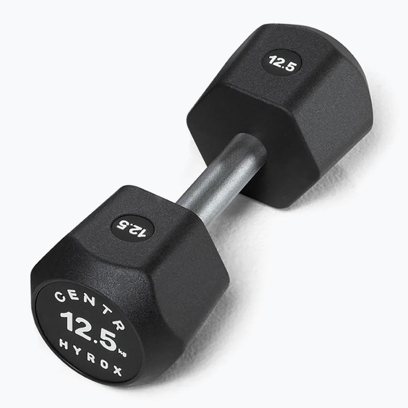 Činka Centr Urethane Dumbbell Centr x Hyrox 12,5 kg black