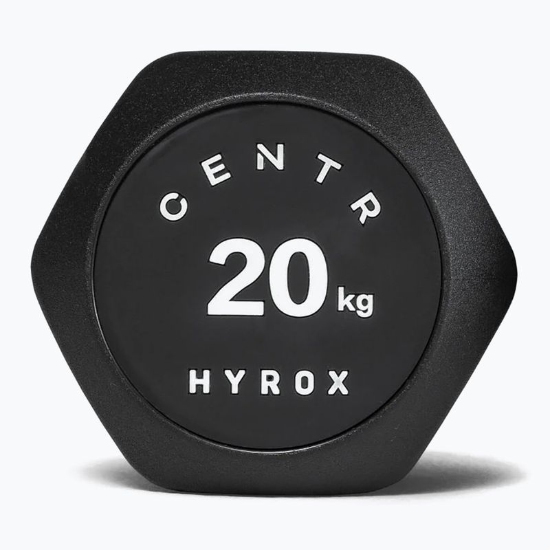 Činka Centr Urethane Dumbbell Centr x Hyrox 20 kg black 3