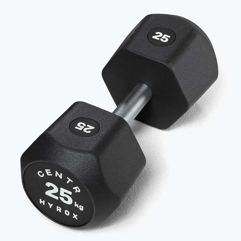 Činka Centr Urethane Dumbbell Centr x Hyrox 25 kg black