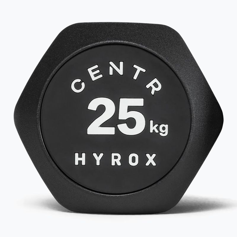 Činka Centr Urethane Dumbbell Centr x Hyrox 25 kg black 3