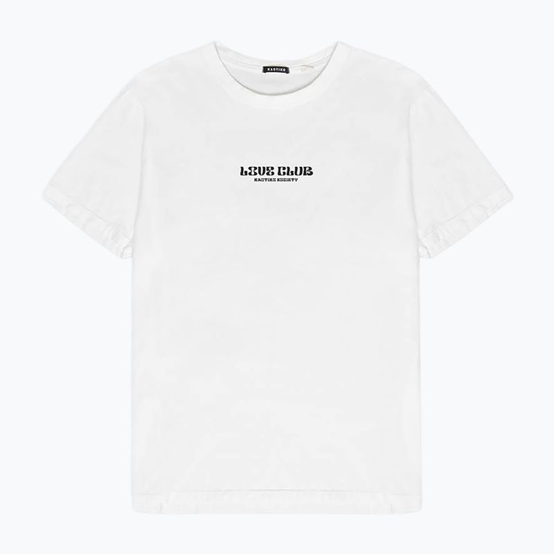 Pánské tričko Kaotiko Washed Love Club white 4