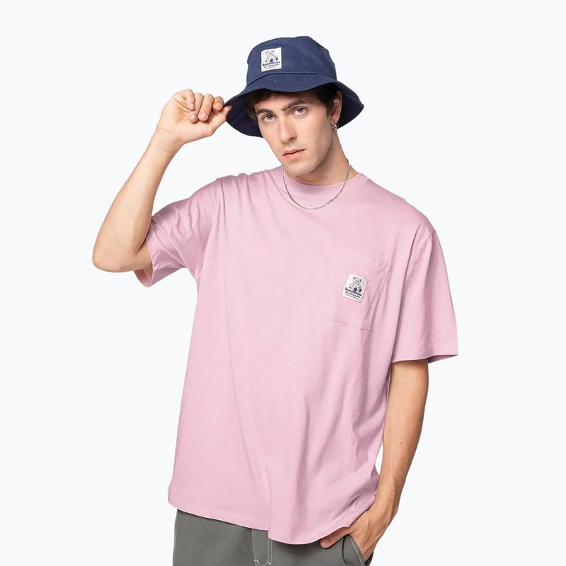 Pánské tričko Kaotiko M / C Pocket Loving Bear gum pink