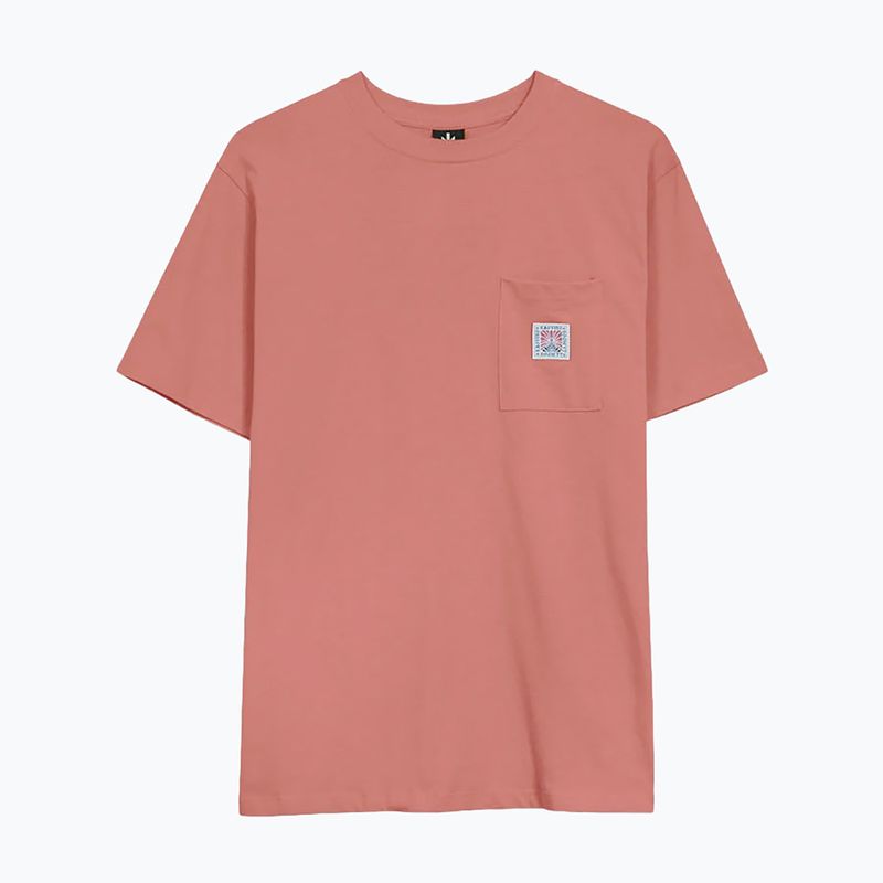 Pánské tričko Kaotiko Pocket Flower Society salmon 3