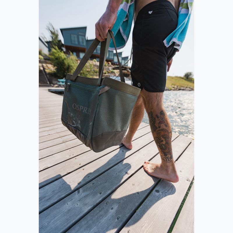 Cestovní taška Osprey Transporter Gear Tote 28 l pine leaf / earl grey 7