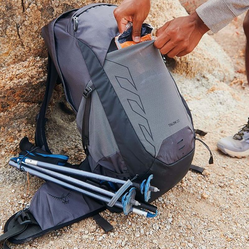 Pánský turistický batoh Osprey Talon 22 l phantom grey / dark charcoal 4