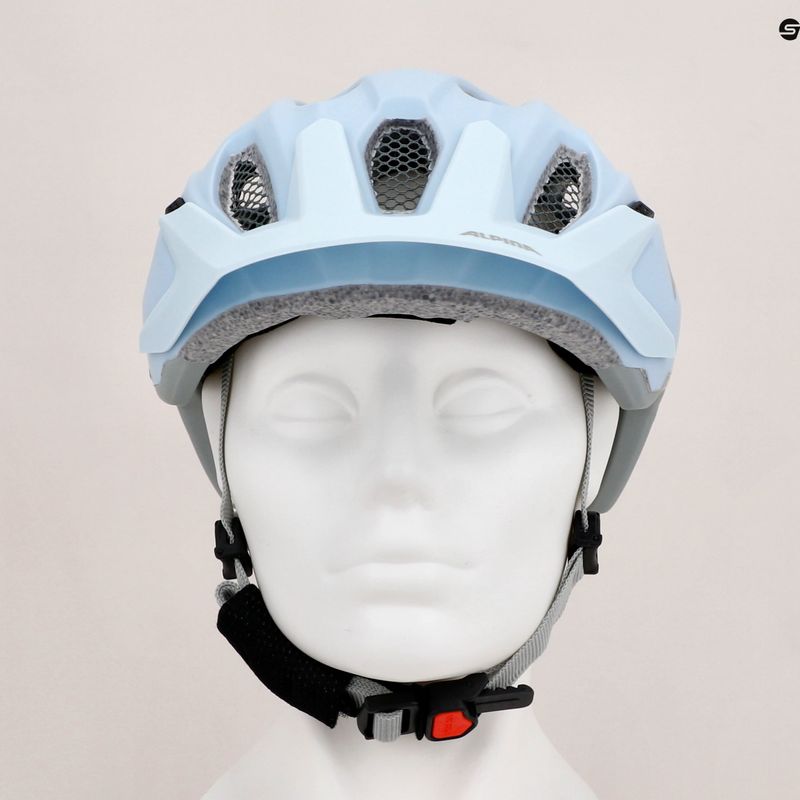 Dětská cyklistická přilba Alpina Carapax dove blue/grey matte 9