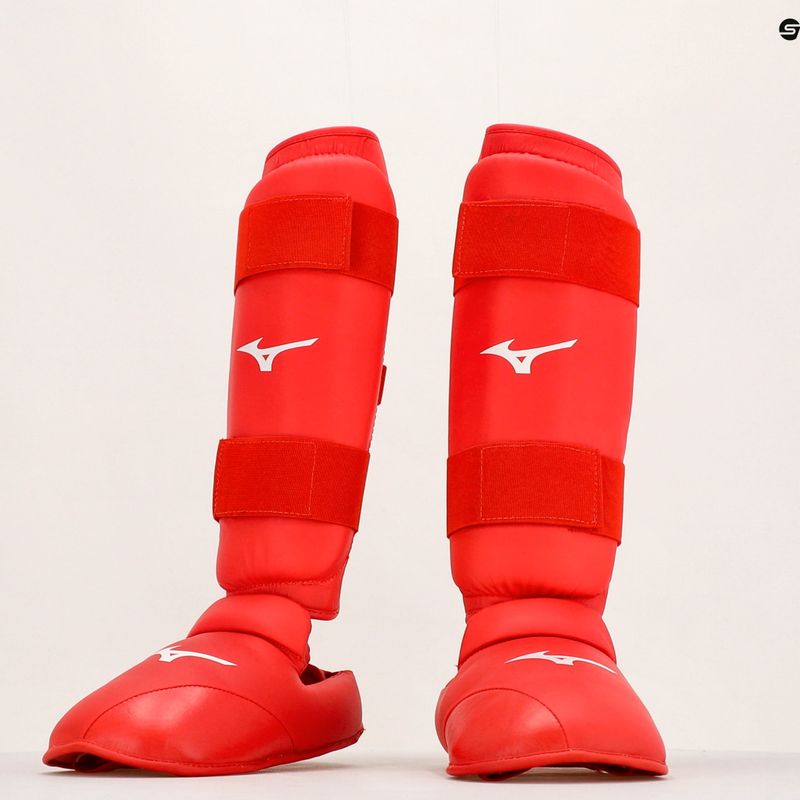 Mizuno Instep červené polstrované chrániče holeně a chodidla 23EHA10062 6