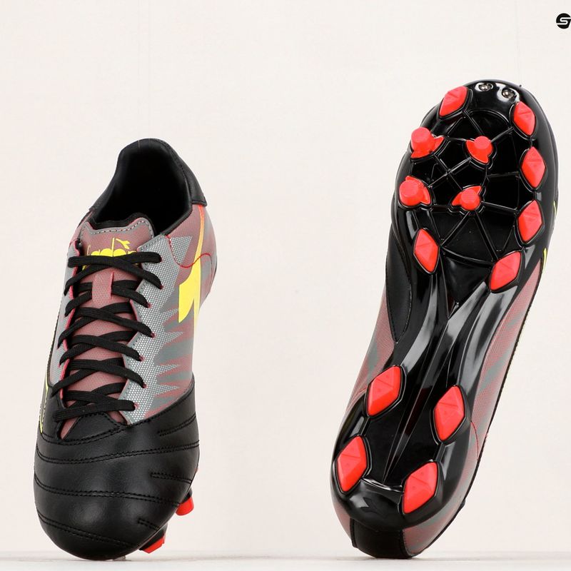Pánské kopačky Diadora Brasil Elite Veloce R LPU černo-červené DD-101.179181-D0136-39 18