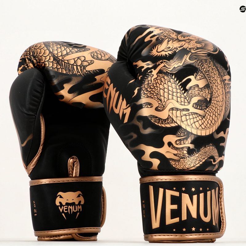 Černo-zlaté boxerské rukavice Venum Dragon's Flight 03169-137 9
