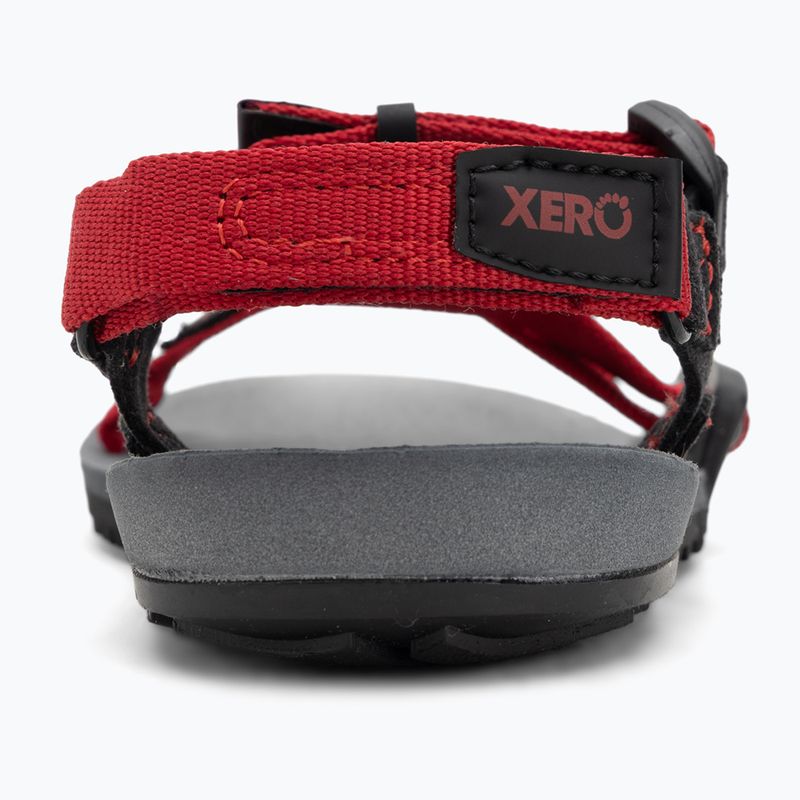 Dětské sandály Barefoot Xero Shoes Z-Trail charcoal/red pepper 6