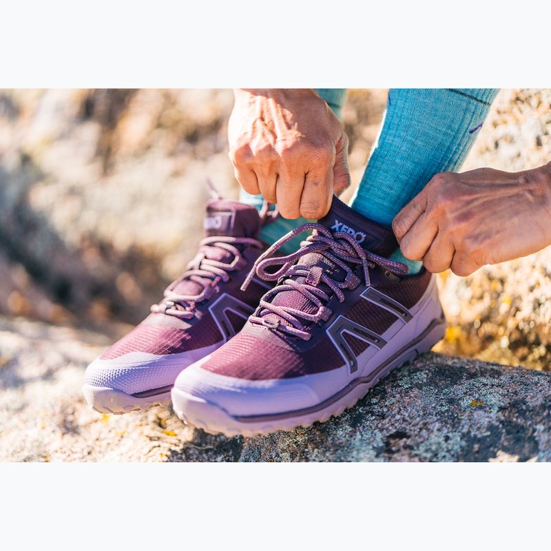 Dámské barefoot boty Xero Shoes Scrambler Trail Low WP Plum perfect/sage purple 9